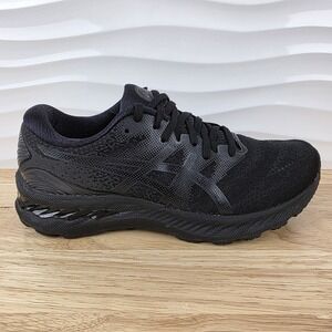 Asics Gel Nimbus 23 Sneakers Womens Size 8.5 Triple Black Running Shoes 1012A885